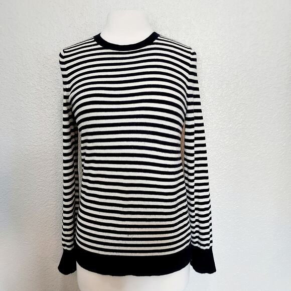 Talbots Black & White Wool Blend Size M - Picture 1 of 12